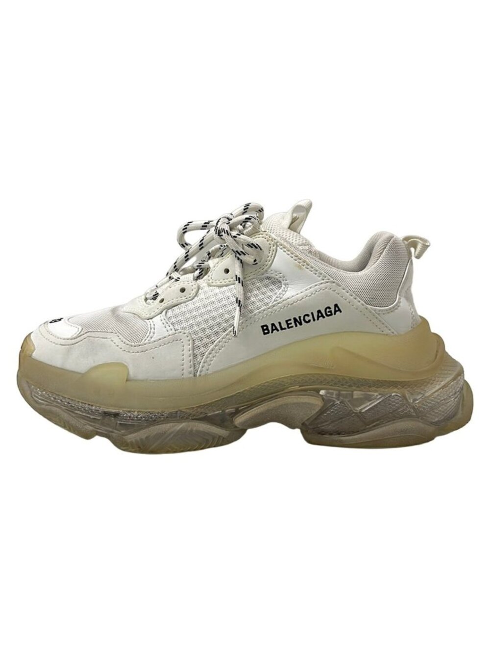 Balenciaga Sneakers Triple S White Clear Sole Leather